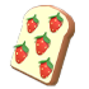 Strawberry Toast Flying Disc